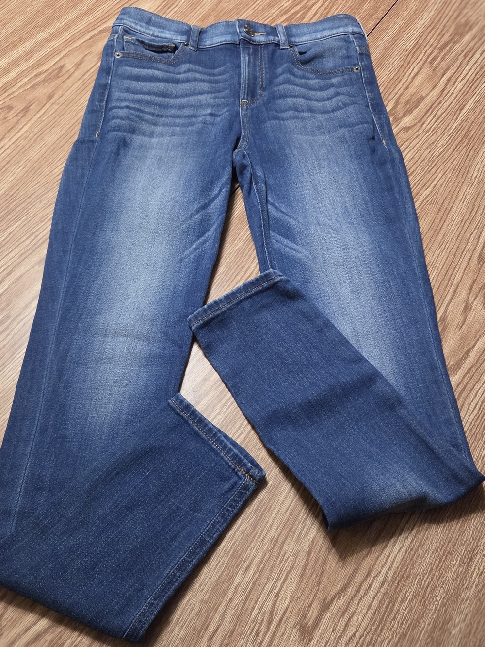 Express Dark Blue Denim High Rise Skinny Jeans